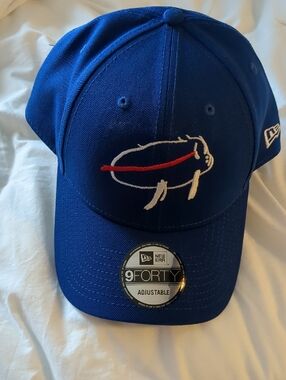 New Era Royal Blue 9FORTY Cap with Embroidered Red & White Buffalo Bills Logo